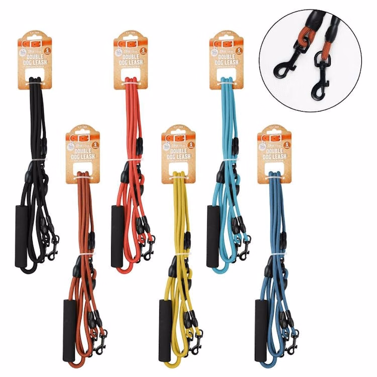 Pet Double Rope Leash Assorted Small