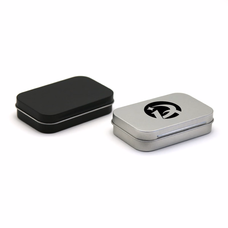 Metal Rectangular Mini Portable Storage Hinged Box