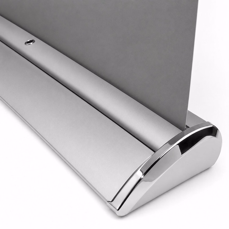 Deluxe Wide Base Retractable Banner Hardware only for Double sided graphics, Graphics not included