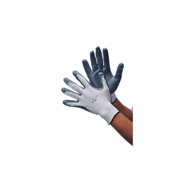 Nitrile Coated Gloves - Gray Medium