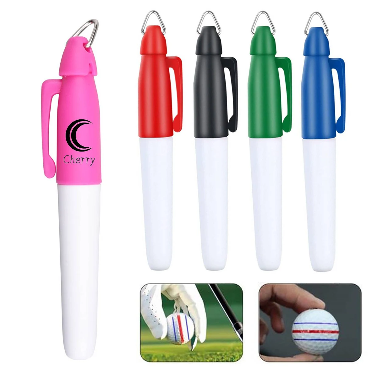 Golf Ball Marker Line Drawing Pens 1
