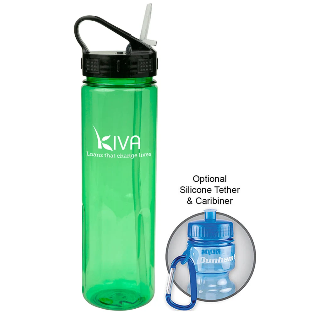 24 Oz. Prestige Bottle with Sport Sip Lid & Straw 1