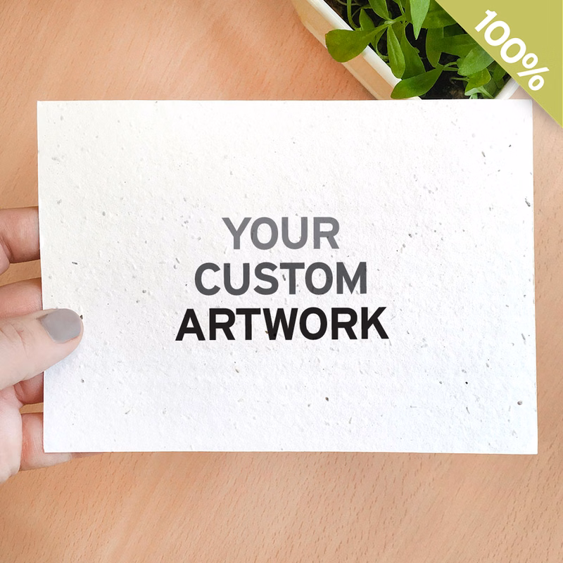 Single-Sided Large Seed Paper Panel Cards