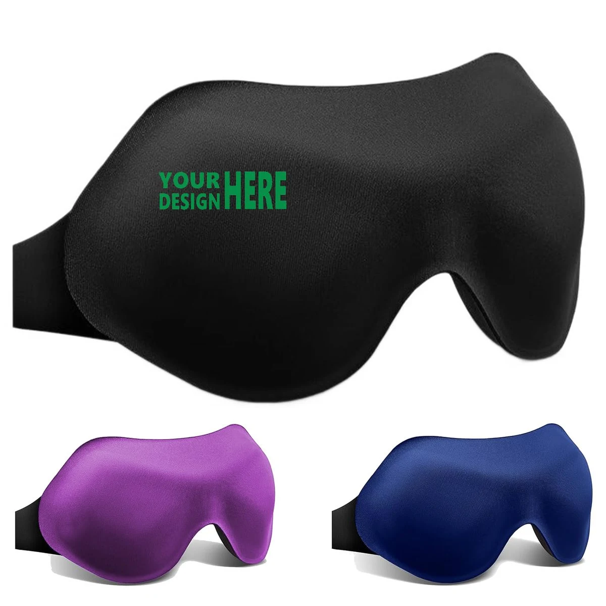 3D Contoured Sleep Eye Mask Customizable Travel Blindfold 1