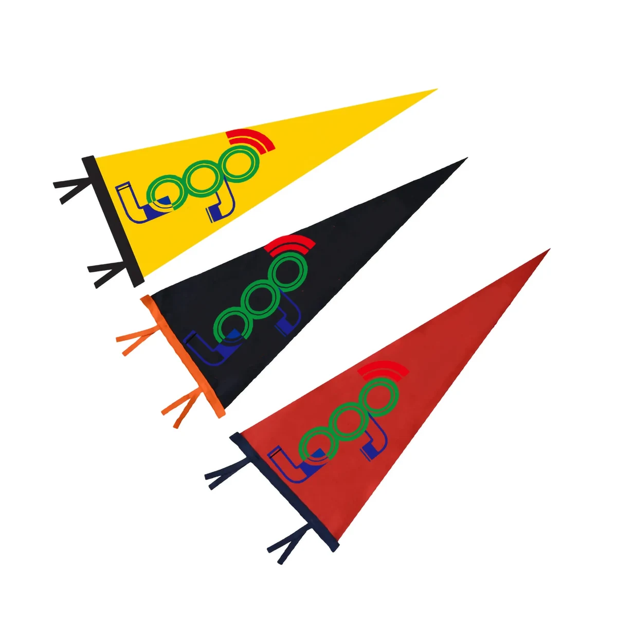11.9" x 30" Felt Pennant Flag Banner MOQ 100PCS 1