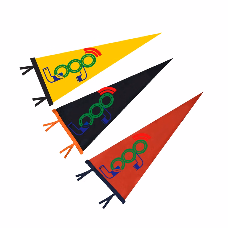 11.9" x 30" Felt Pennant Flag Banner MOQ 100PCS