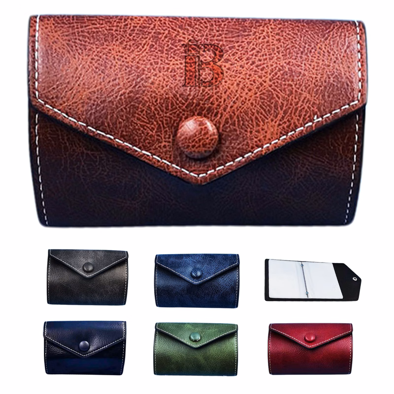 PU Leather RFID Blocking Card Holder Wallet