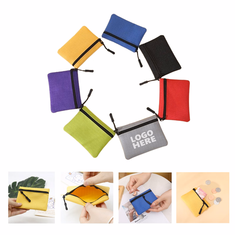 Coin Pouch with Zipper for Women