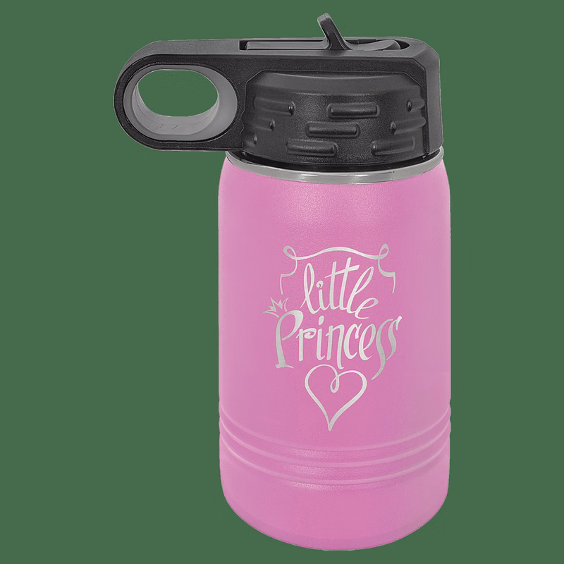 12 oz. Light Purple Laser Engraved Polar Camel Water Bottles