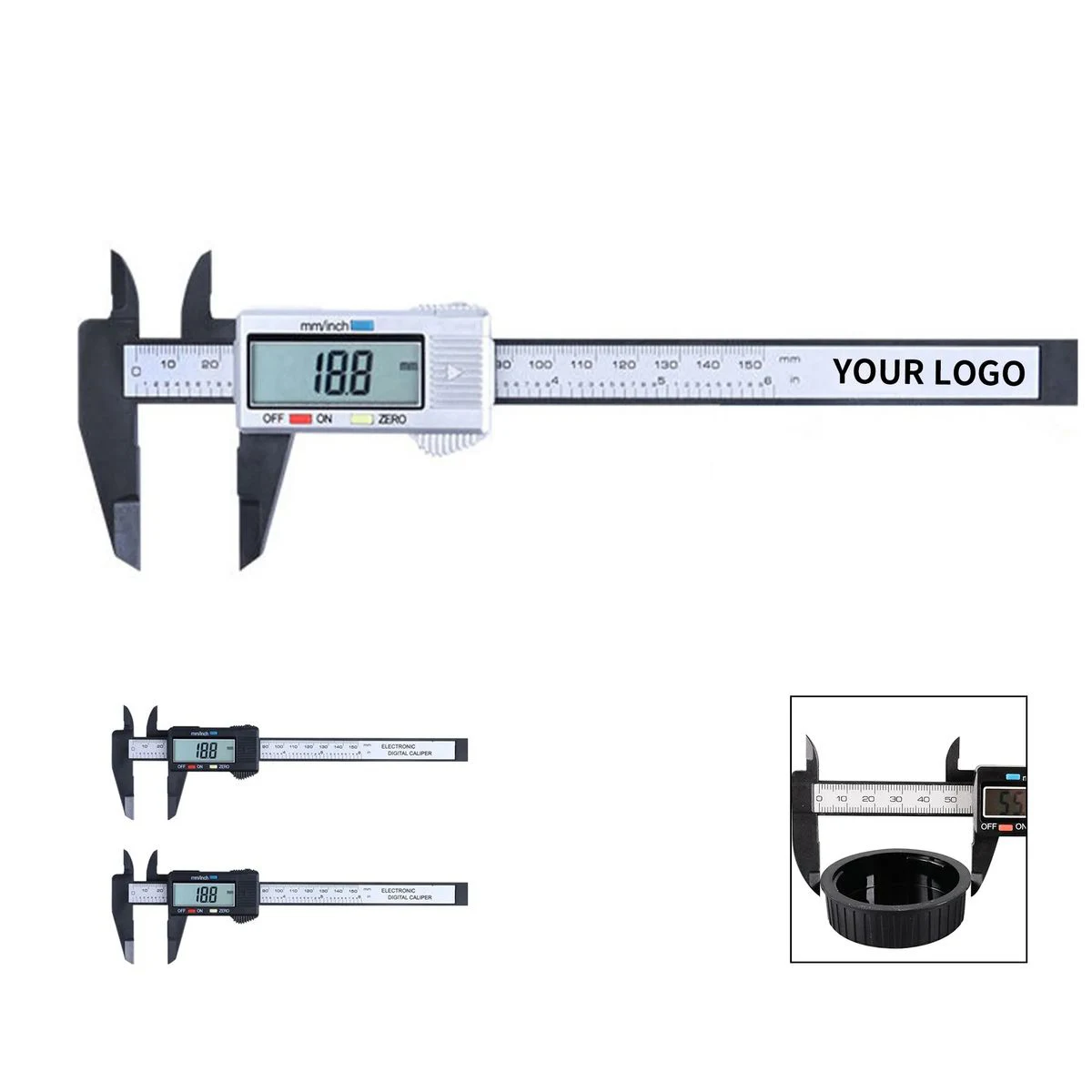 Electronic Vernier Caliper with LCD Display 6 Inch 1