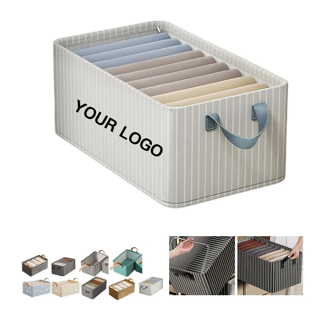 Collapsible Storage Bin with Lid 1