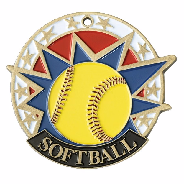 Softball USA Sport Medal, 2"