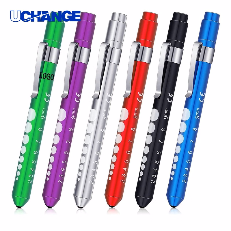 Medical LED Pen Light with Pupil Gauge