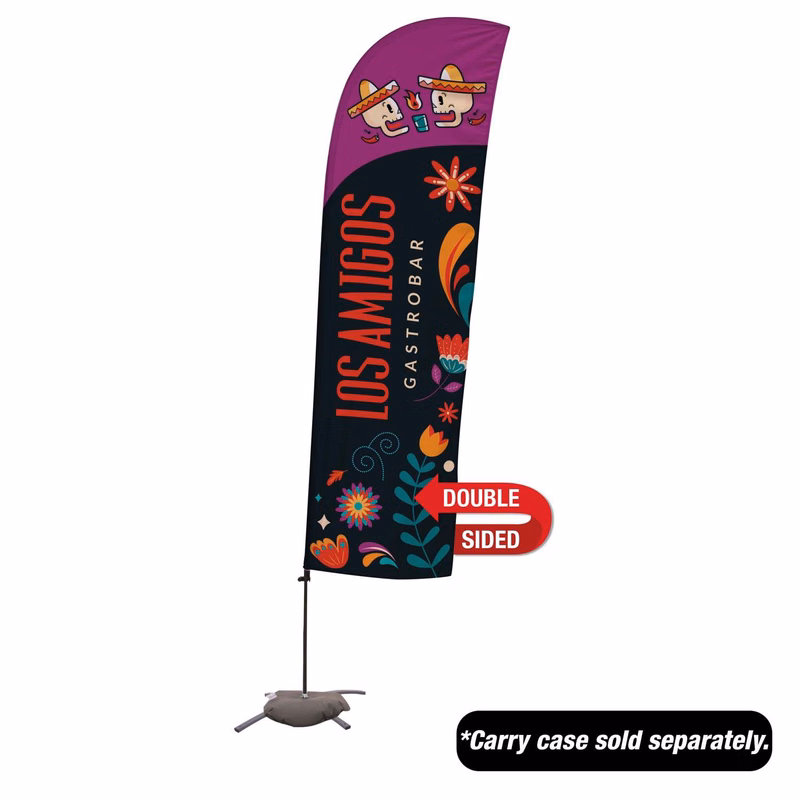 10.5' Value Blade Sail Sign Kit (Double-Sided with Cross Base)
