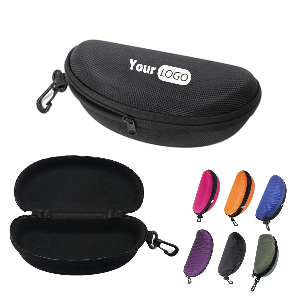Hard EVA Shell Sunglasses Case With Carabiner 1