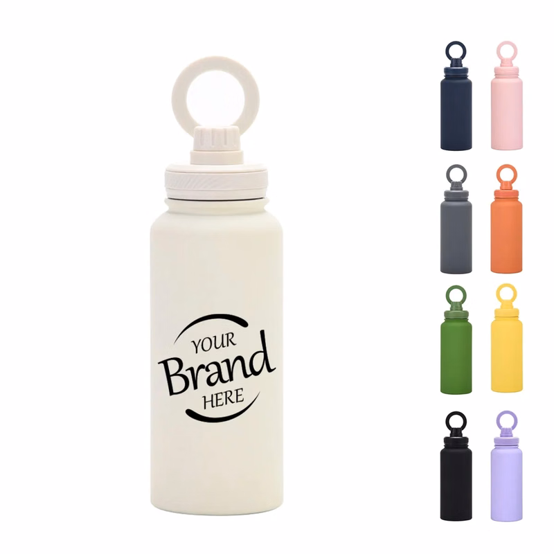 Stainless Steel Phone Stand Thermos Bottle