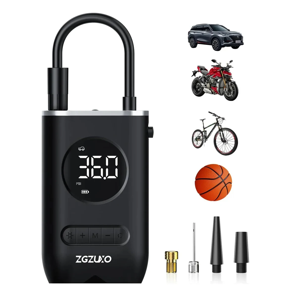 150PSI Cordless Air Pump for Car Tires with LED Light 1