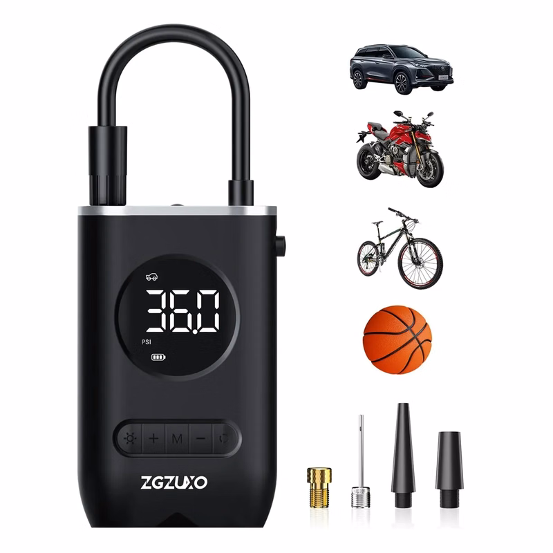 150PSI Cordless Air Pump for Car Tires with LED Light