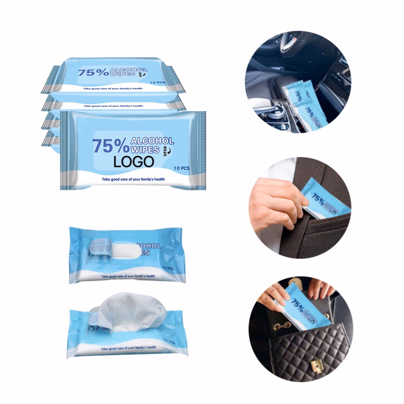 Portable Antiseptic Alcohol Wipes