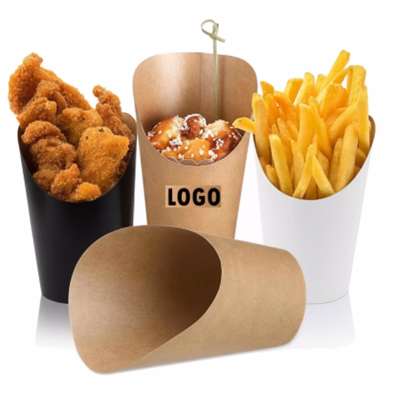 Personalized 12oz Kraft Slant Paper Cup For Catering Use