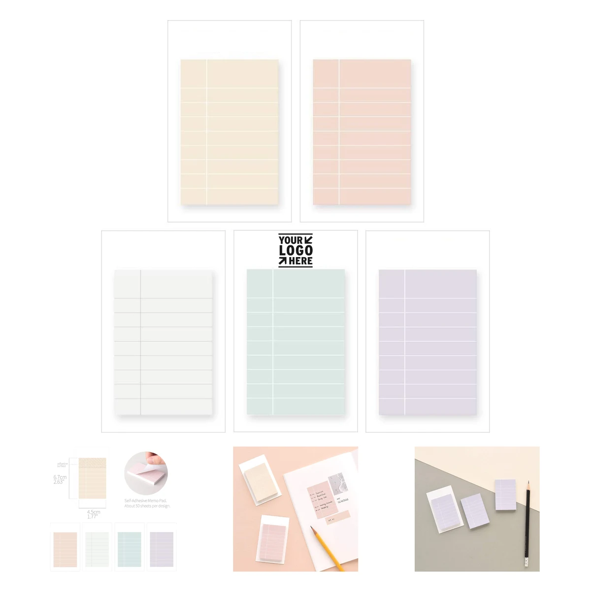 50 Sheets Self Adhesive Memo Pad 1