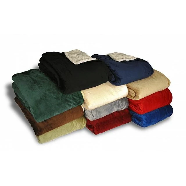 Micro Mink Sherpa Blanket - Embroidered 1
