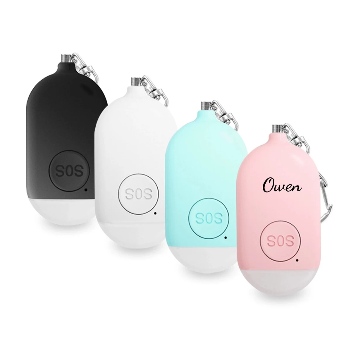 Rechargeable Personal Safety Alarm Keychain w/ Flashlight 1