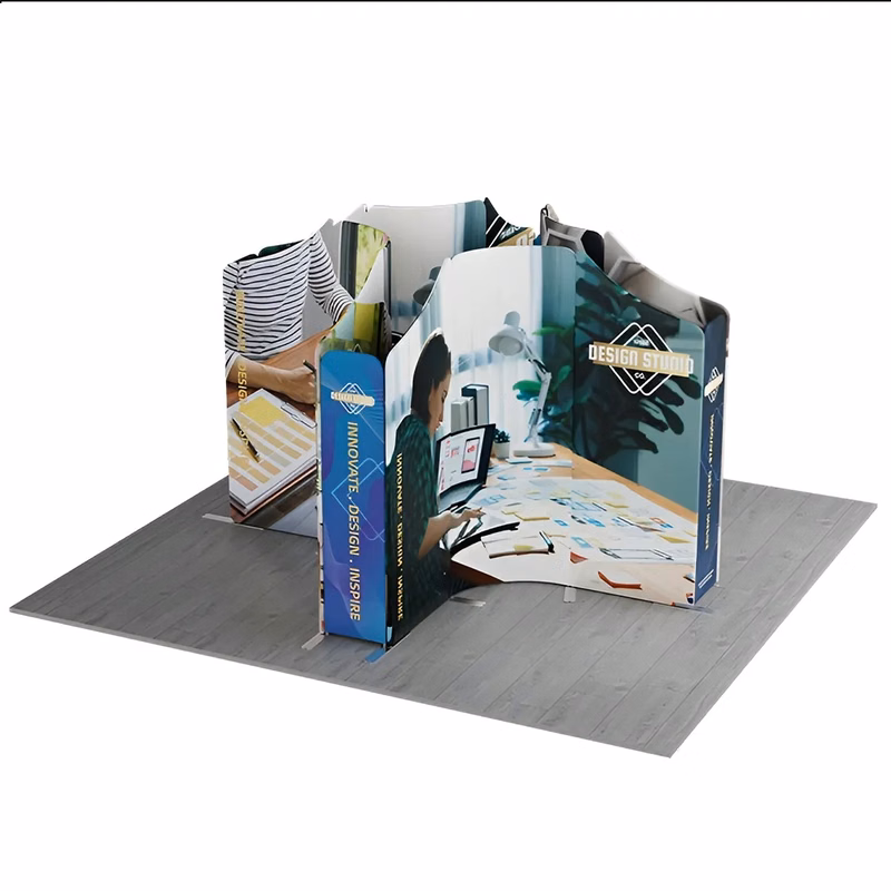 13ft Magnetic Modular Fabric Displays - Tapered Island Shape