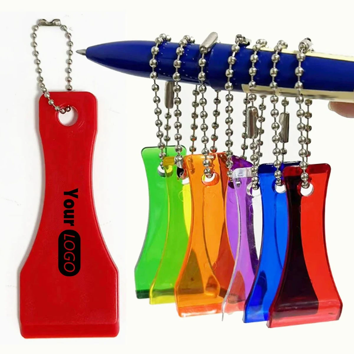 Plastic Scraper with Keychain 1