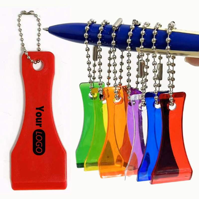Plastic Scraper with Keychain