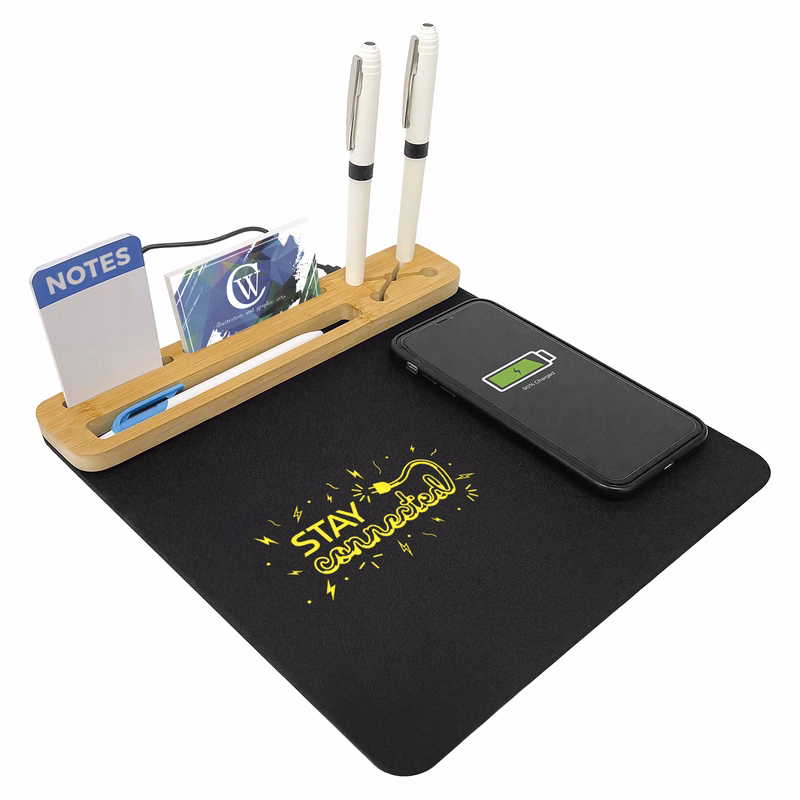 Eco Mouse Pad with 10W Wireless Charger