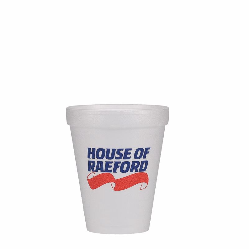 10 oz Foam Cup White Tradition Print