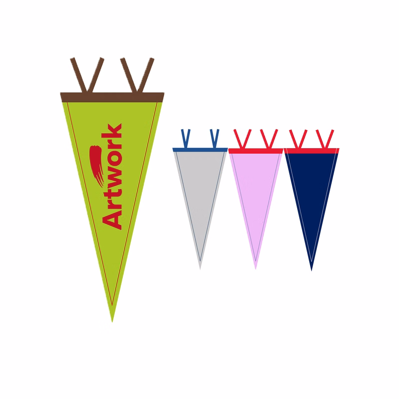 Customized Felt Triangular Flag
