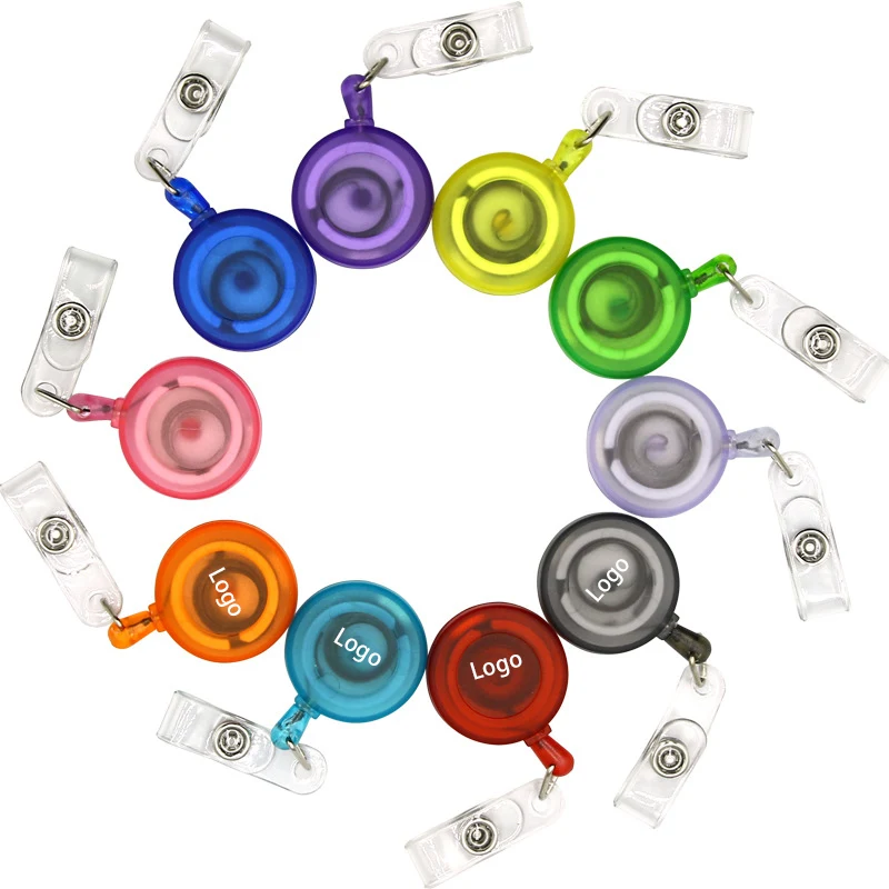 Transparent Badge Reel with Back Clip 1