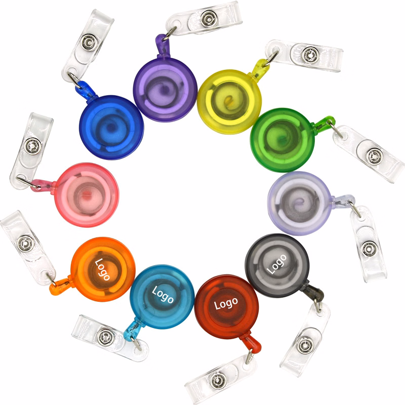 Transparent Badge Reel with Back Clip