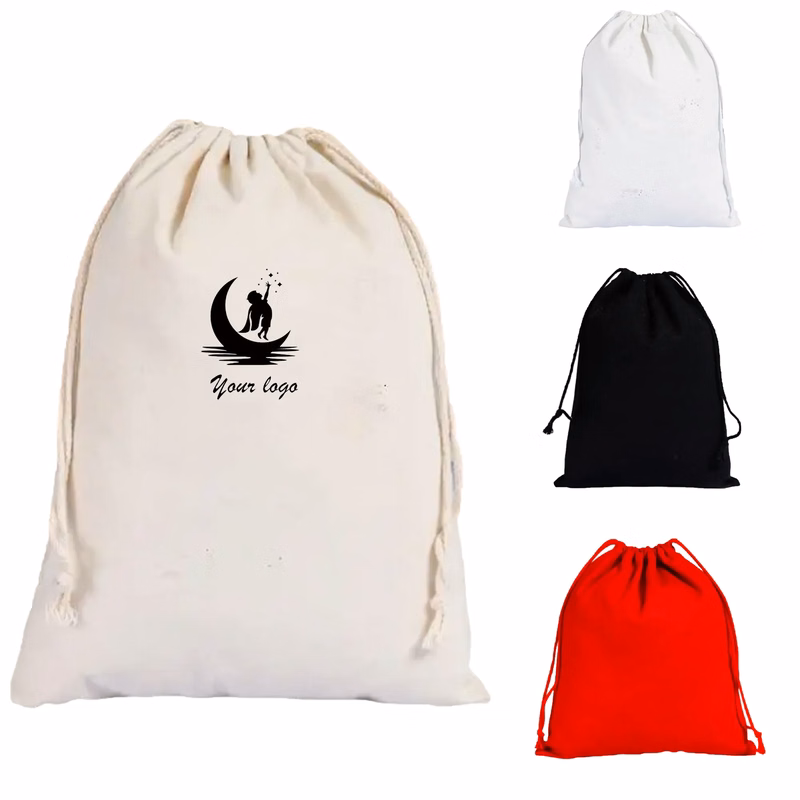 Drawstring canvas bag