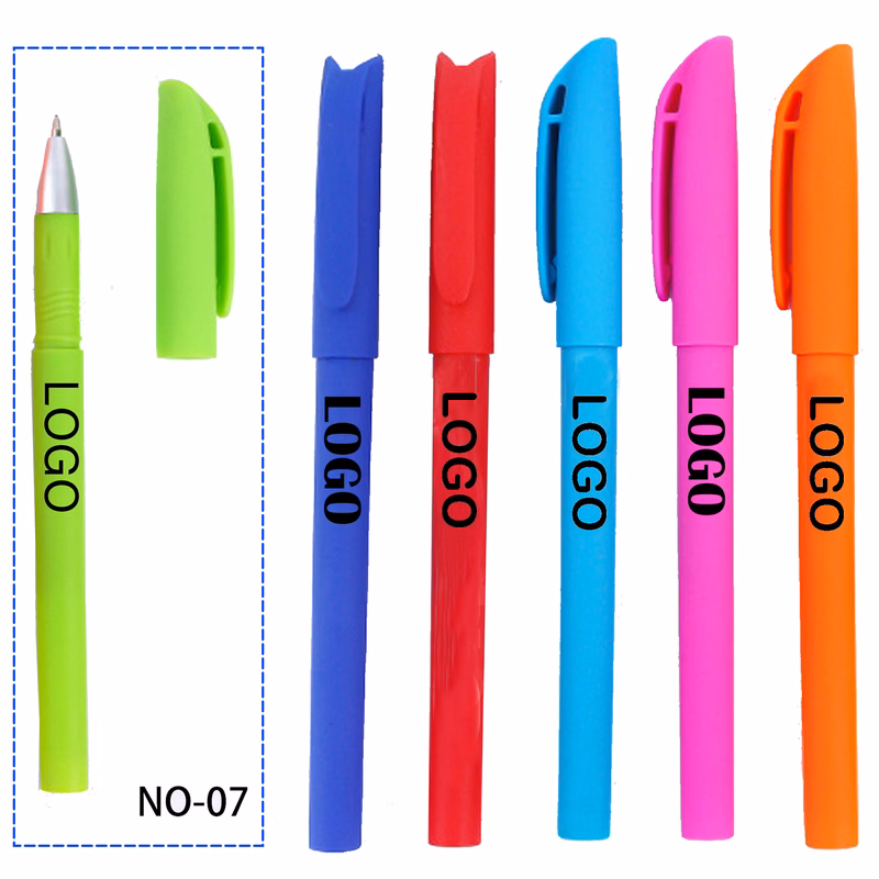 Skin-friendly colored barrel ballpoint pen