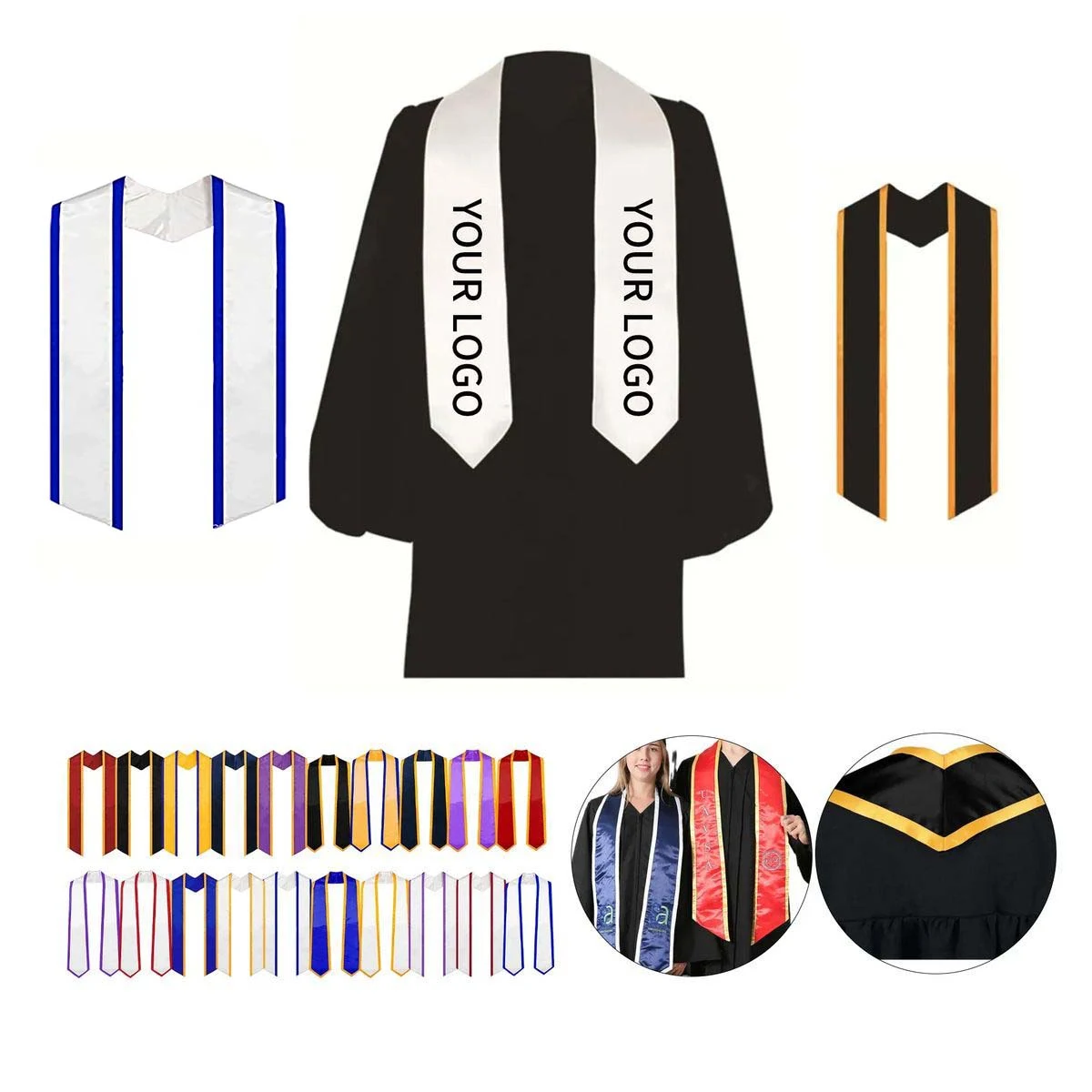 Elegant Polyester Sash Graduation Accessory 1