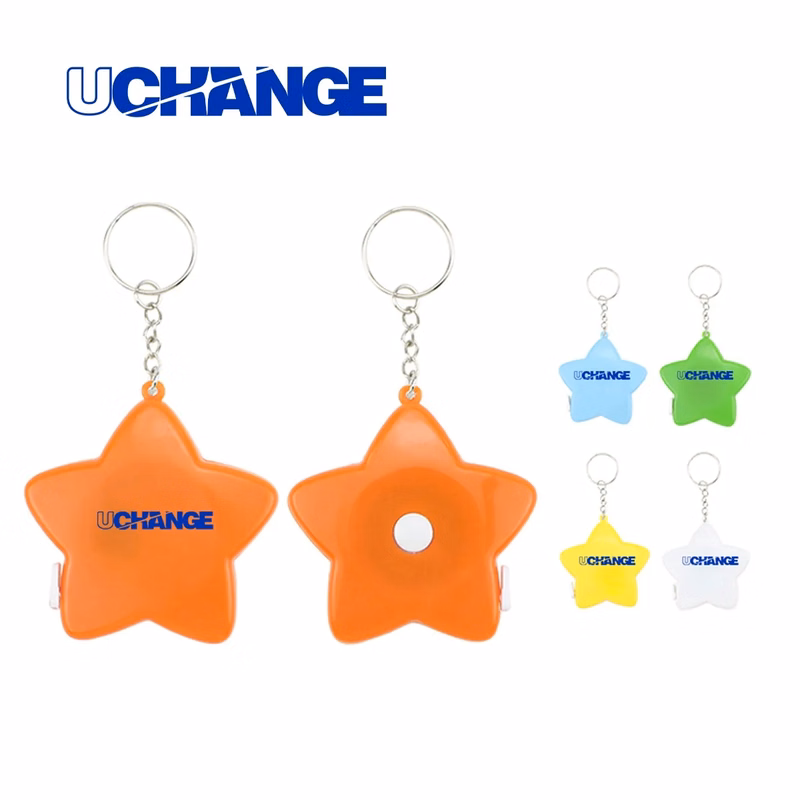 Star Tape Measure Keychain 60 Inch Retractable