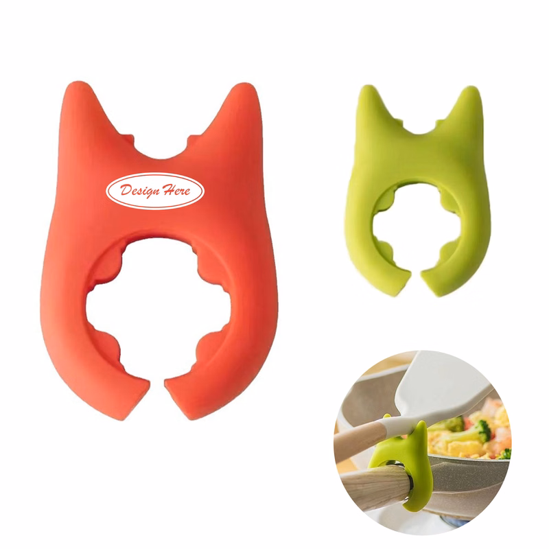 Silicone Spoon Spatula Holder Pot Clip