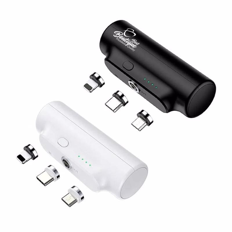 3-In-1 Mini Portable Magnetic Plug Power Bank Station