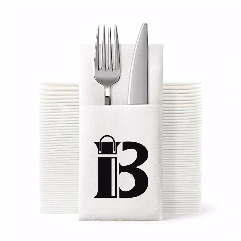 Linen-Feel Disposable Pocket Napkins