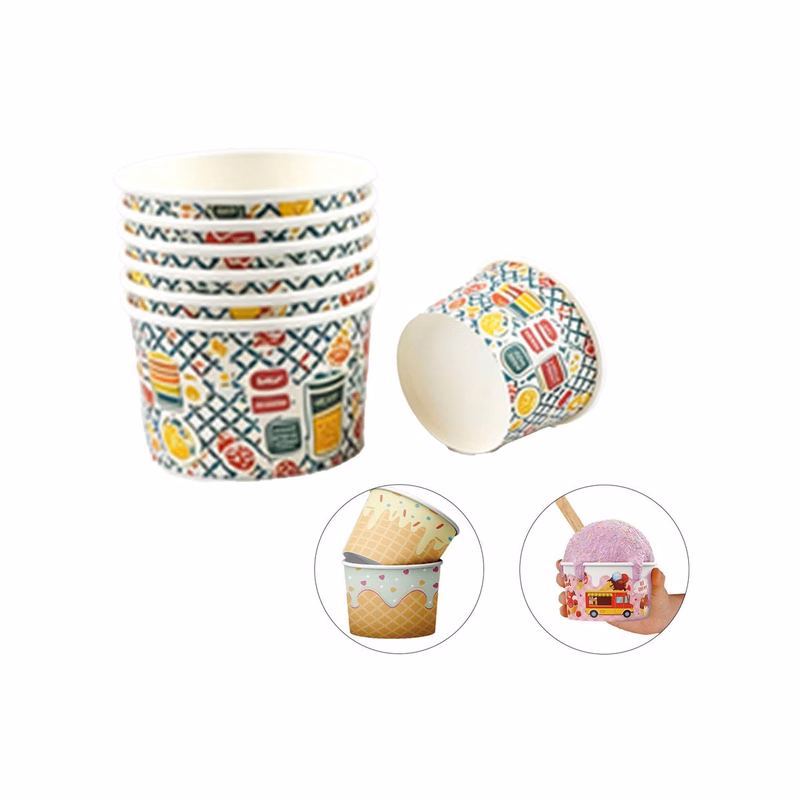 4 oz disposable ice cream paper cup