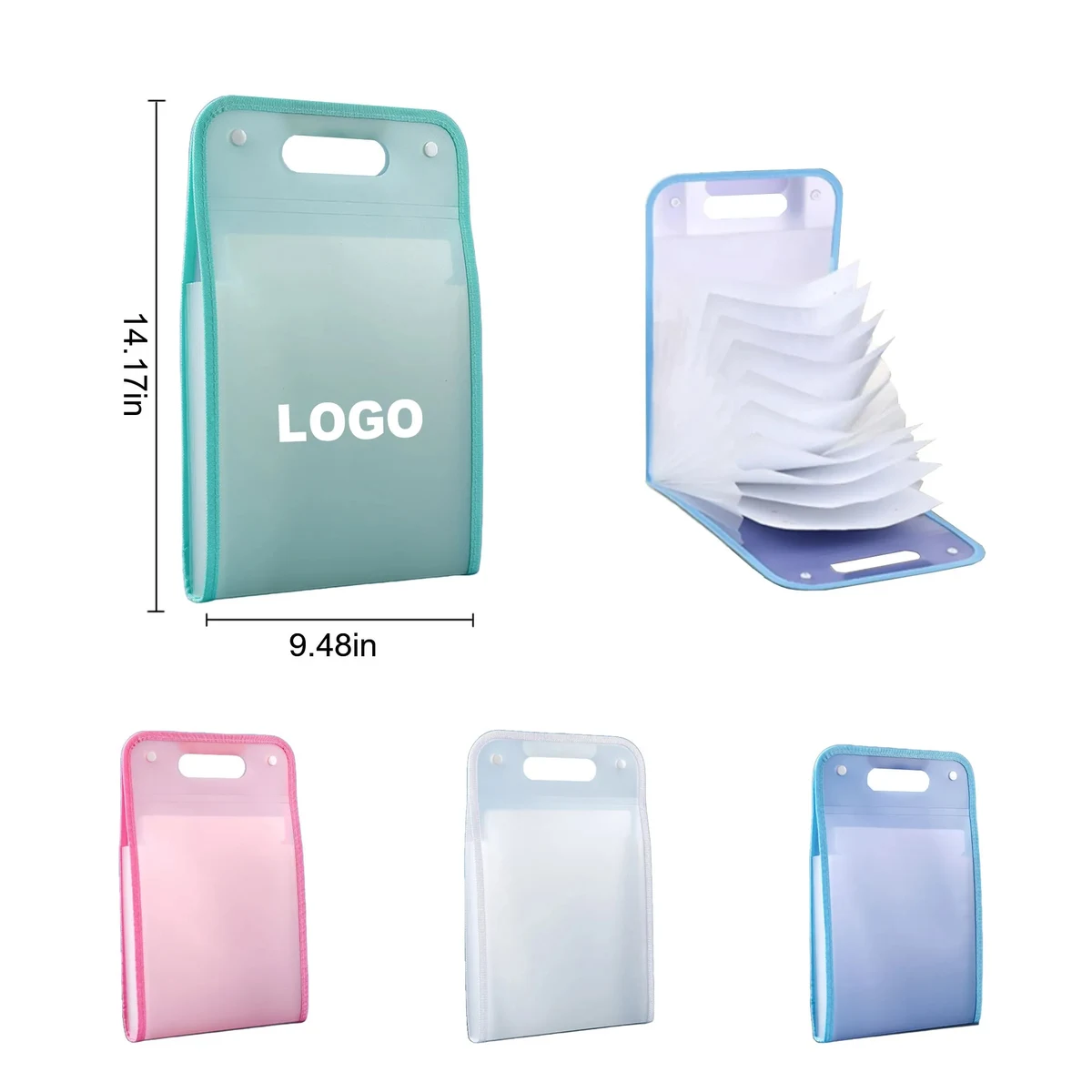 A4 Size Accordion Compartment Organizer Files Folders 1