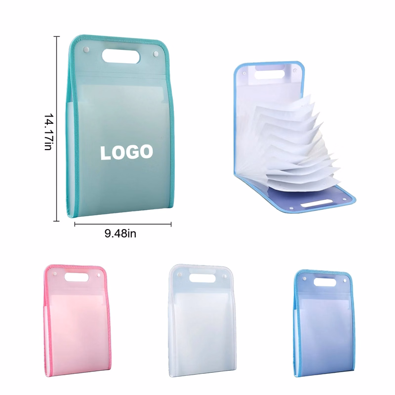 A4 Size Accordion Compartment Organizer Files Folders