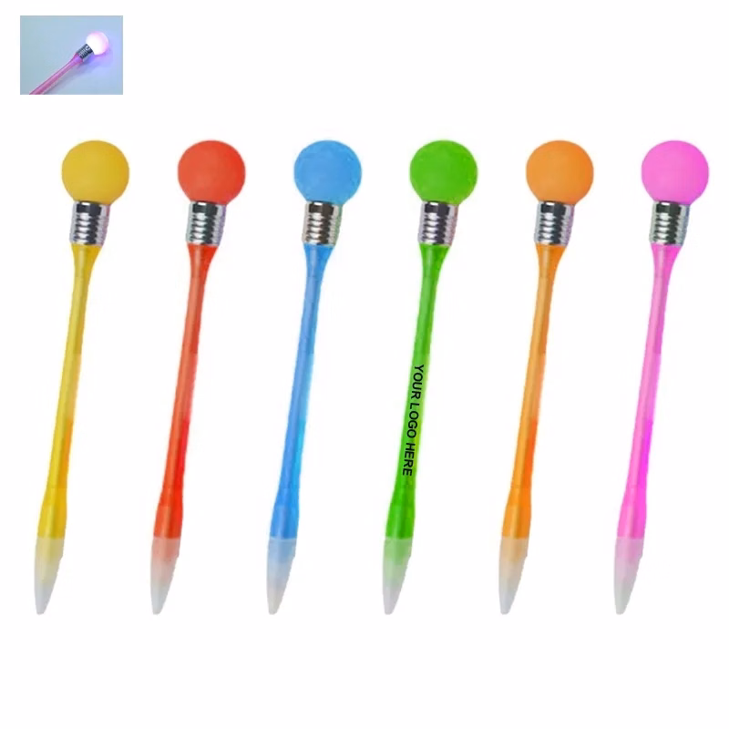 Led Light Up Bulb Ballpoint Pen