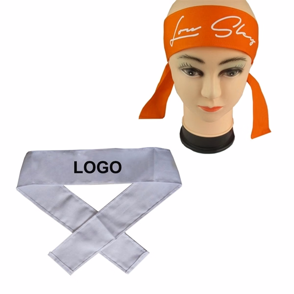 Custom 31.5" x 2" Polyester Sports Headband — Full-Color Athletic Moisture-Wicking Wear