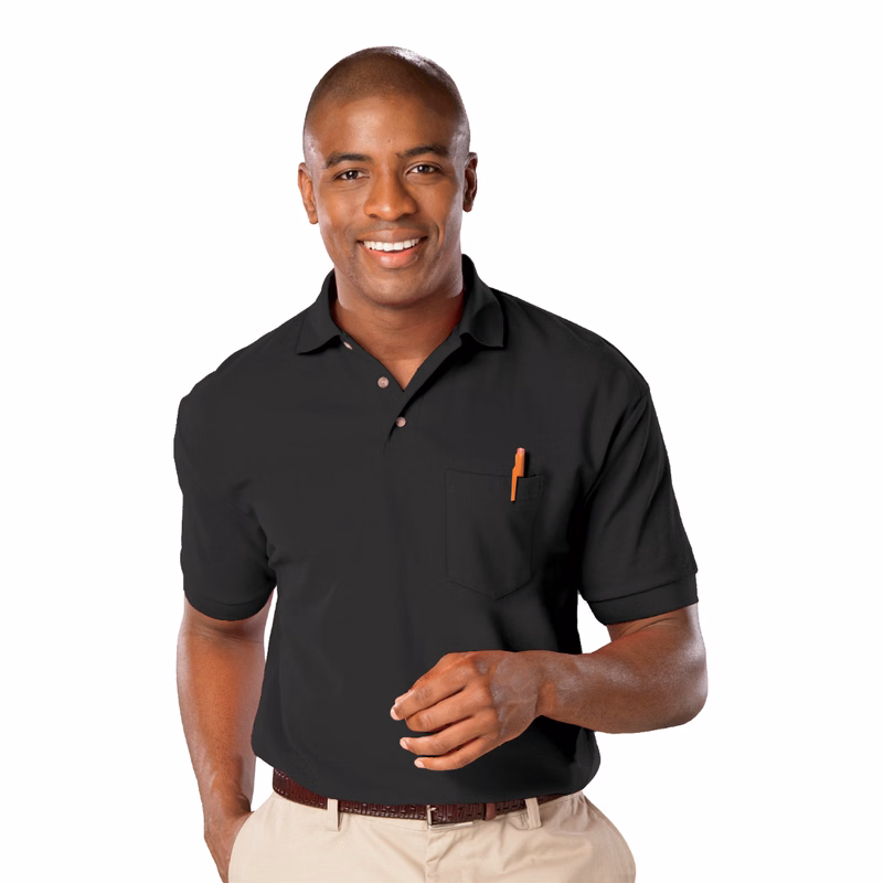 Adult Superblend Short-Sleeve Pocketed Polo