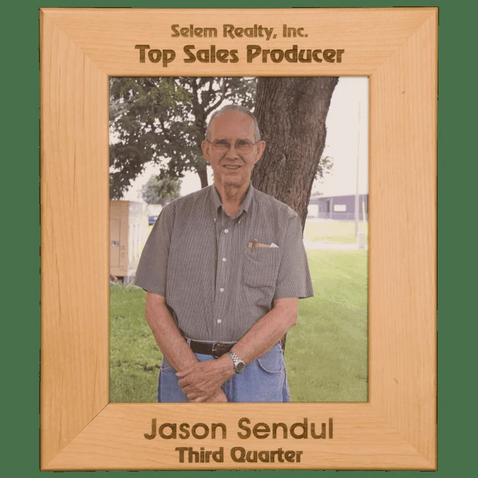 8" x 10" Brown Genuine Red Alder Picture Frame 1
