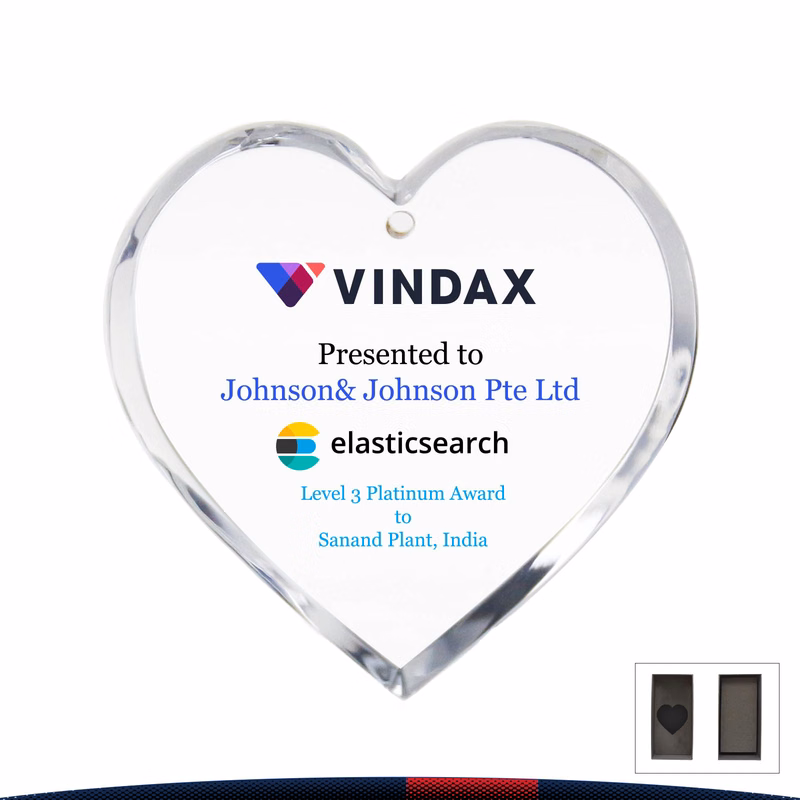 Prexcy Heart-Shaped Plaque